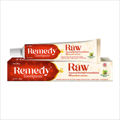 Remedy Toothpaste Raw Fresh Cardamom Flavor 100gm