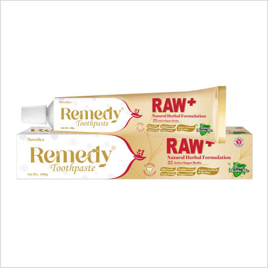 Remedy Toothpaste Raw Plus Fresh Mentha Mix Flavor 100gm