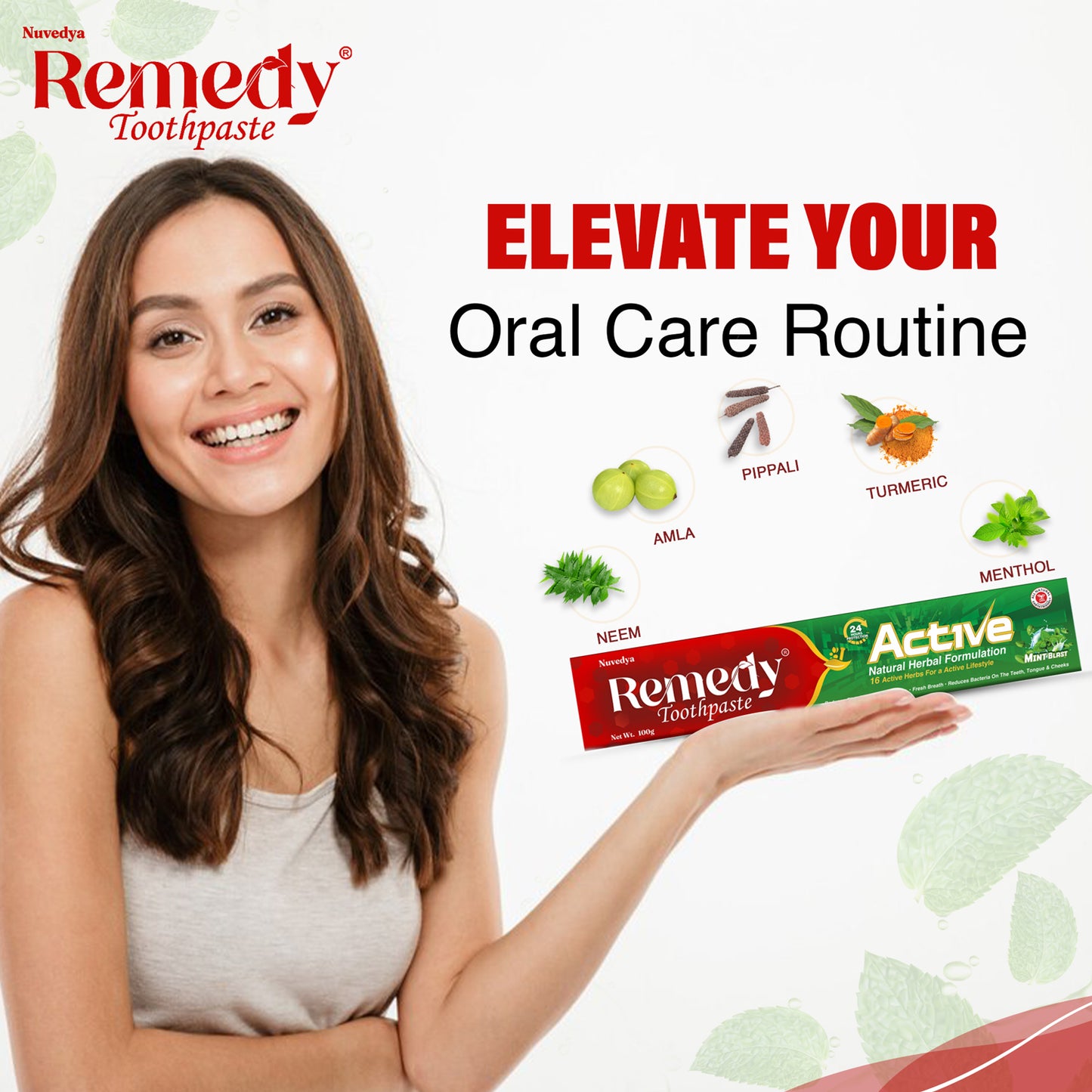 Remedy Toothpaste Active Mint Blast Flavor 100 gm