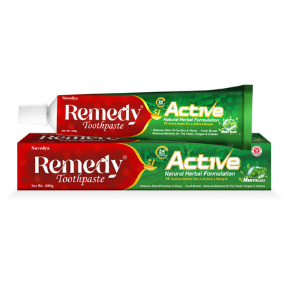 Remedy Toothpaste Active Mint Blast Flavor 100 gm