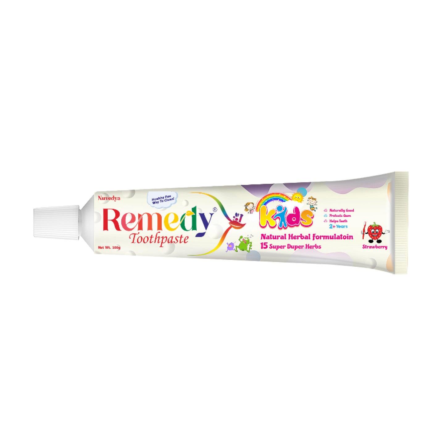 Remedy Toothpaste  Kids Strawberry Flavor 100 gm