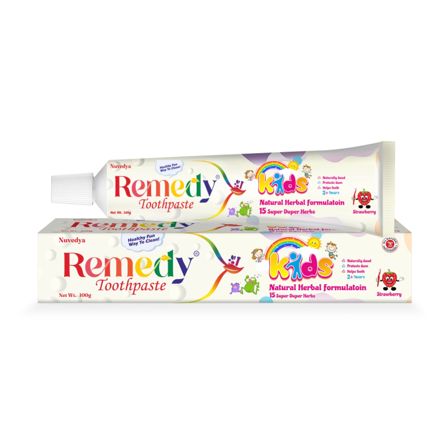 Remedy Toothpaste  Kids Strawberry Flavor 100 gm